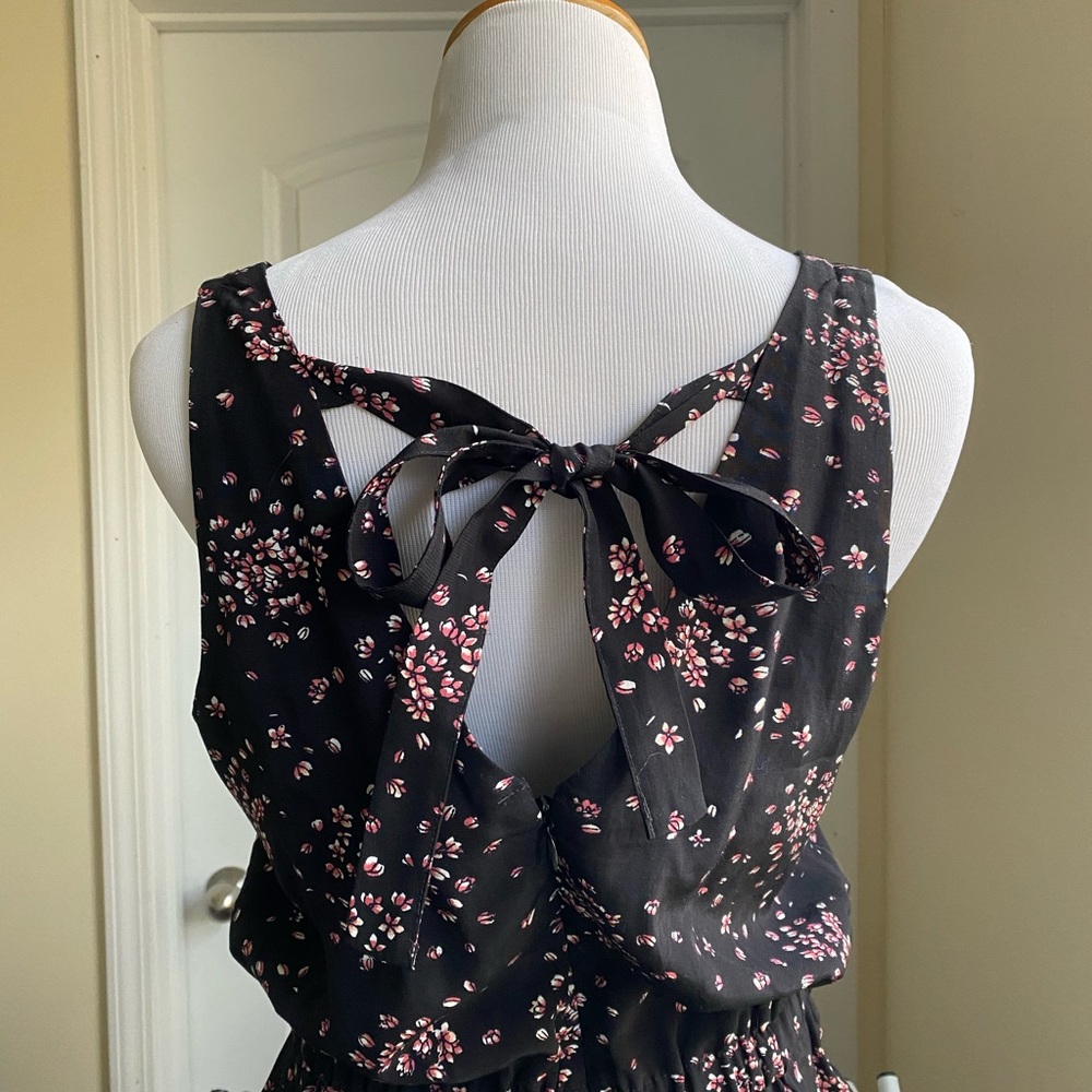 LOFT Jumpsuit- black, pink, white- never worn. Tags intact.